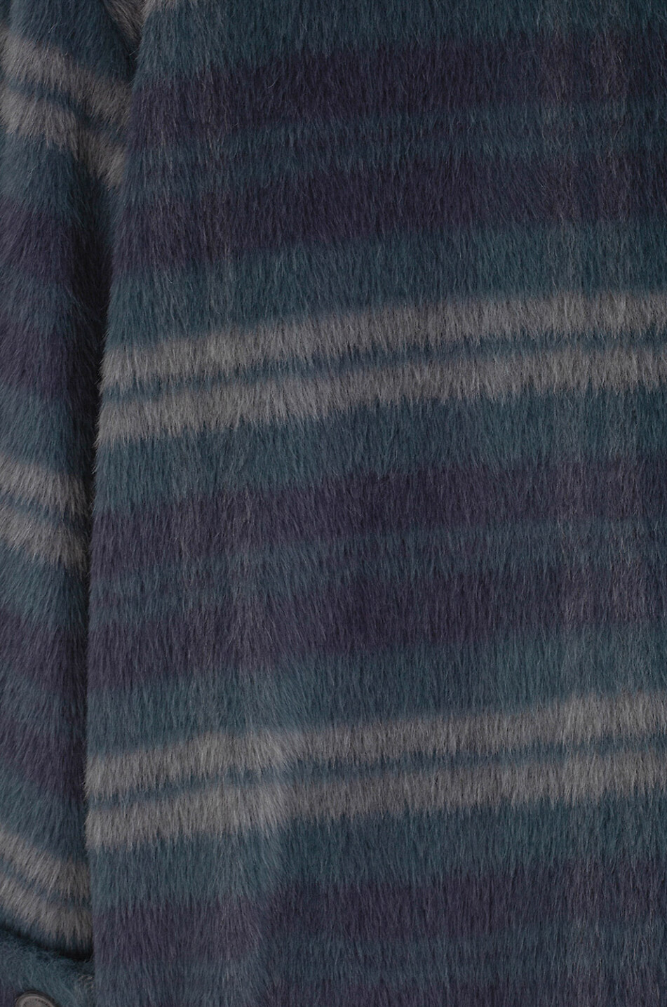 Checked fluffy oversize short coat