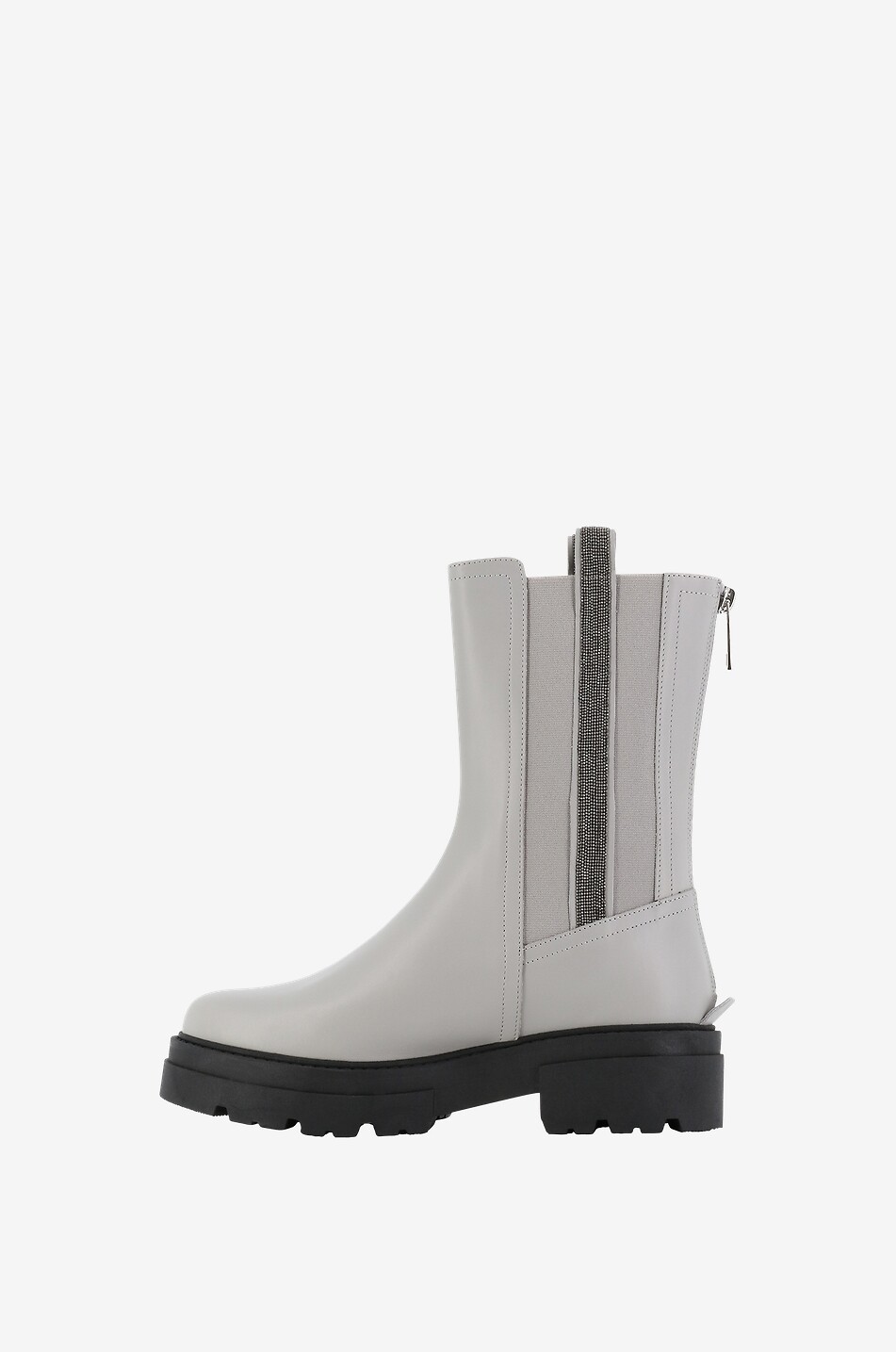 Bottines chelsea ornées de perles scintillantes