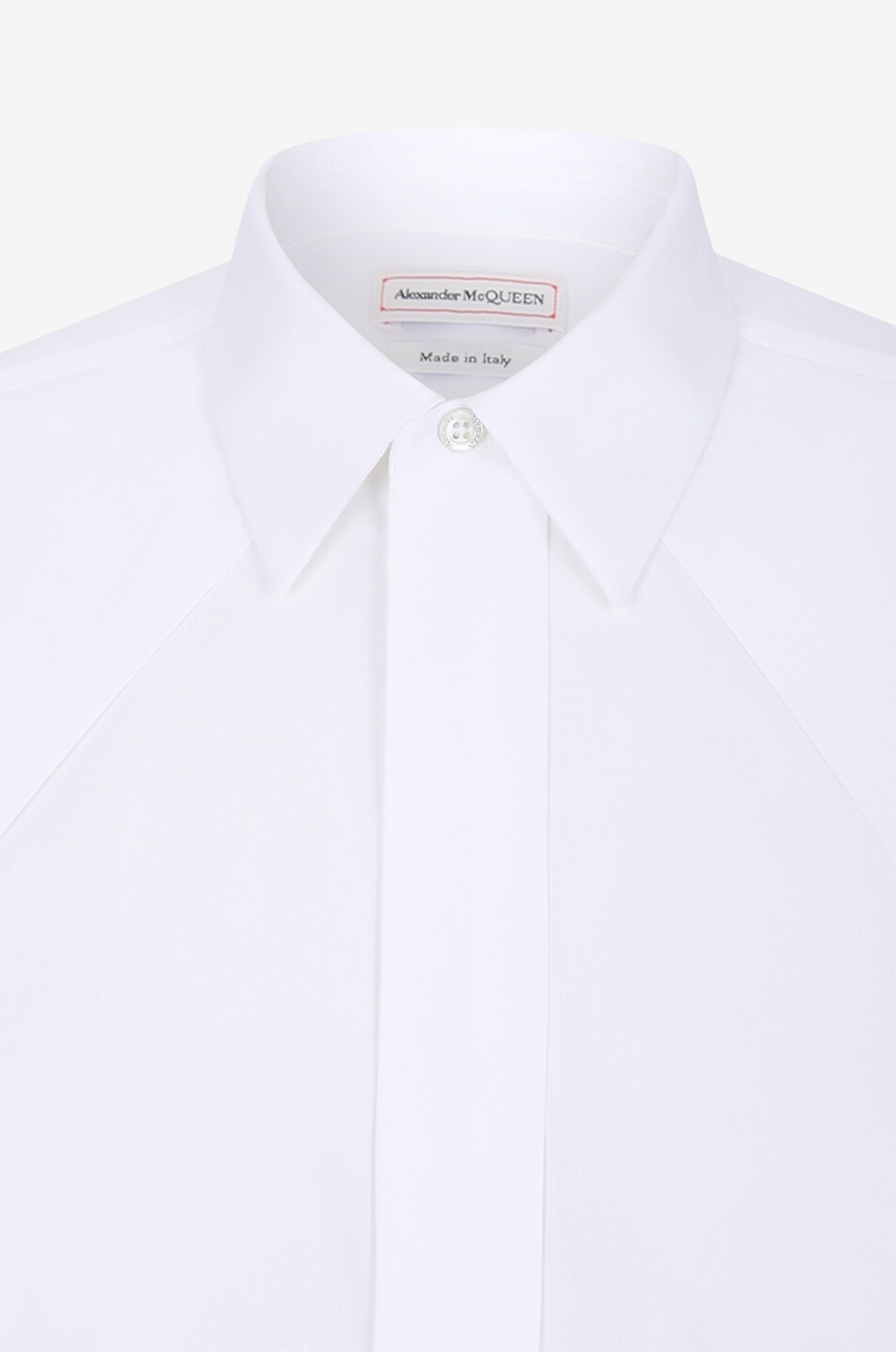 Chemise à plis en popeline