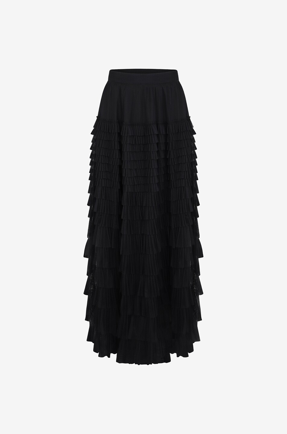 Jupe longue à volants