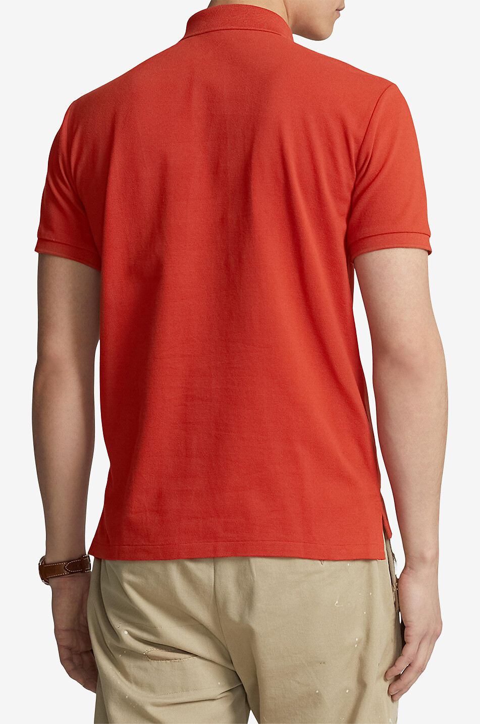 POLO RALPH LAUREN Polohemd aus Baumwollpiqué mit Pony-Stickerei Custom Slim Fit Herren ORANGE 3