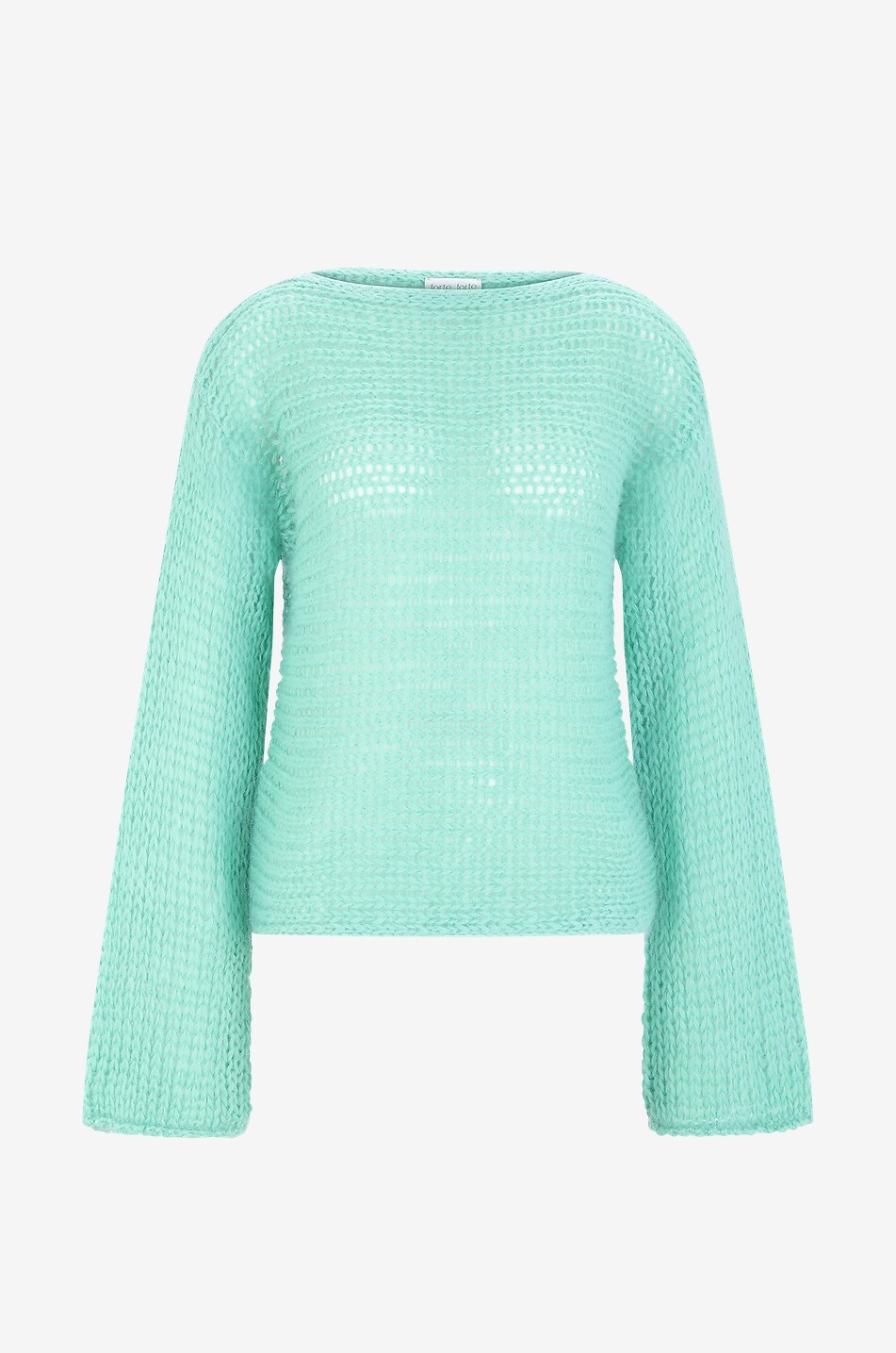 Pullover mit U-Boot-Ausschnitt aus Mohair