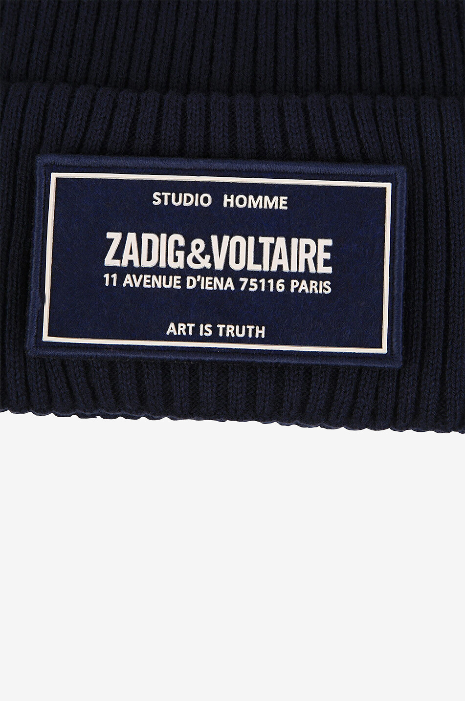 ZADIG & VOLTAIRE Bonnet garçon en coton et cachemire Paris Manga Garçon BLEU 4