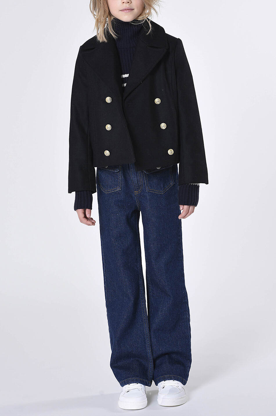 ZADIG & VOLTAIRE Paris Manga girls' cotton jeans Girl BLUE 2