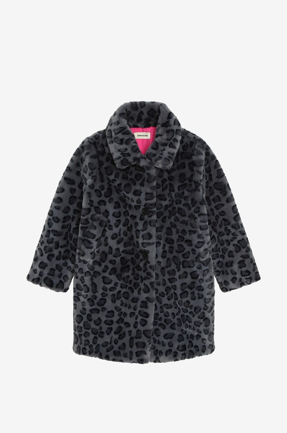 Paris Manga leopard plush girls coat ZADIG VOLTAIRE Bongenie Outlet