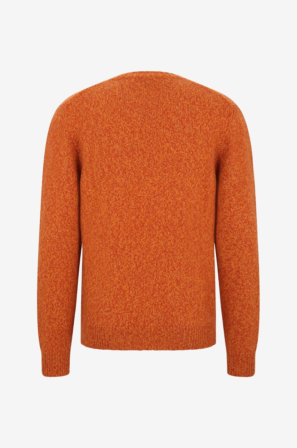 FEDELI Melierter Kaschmirpullover Argentina Twist Herren MITTELORANGE 2