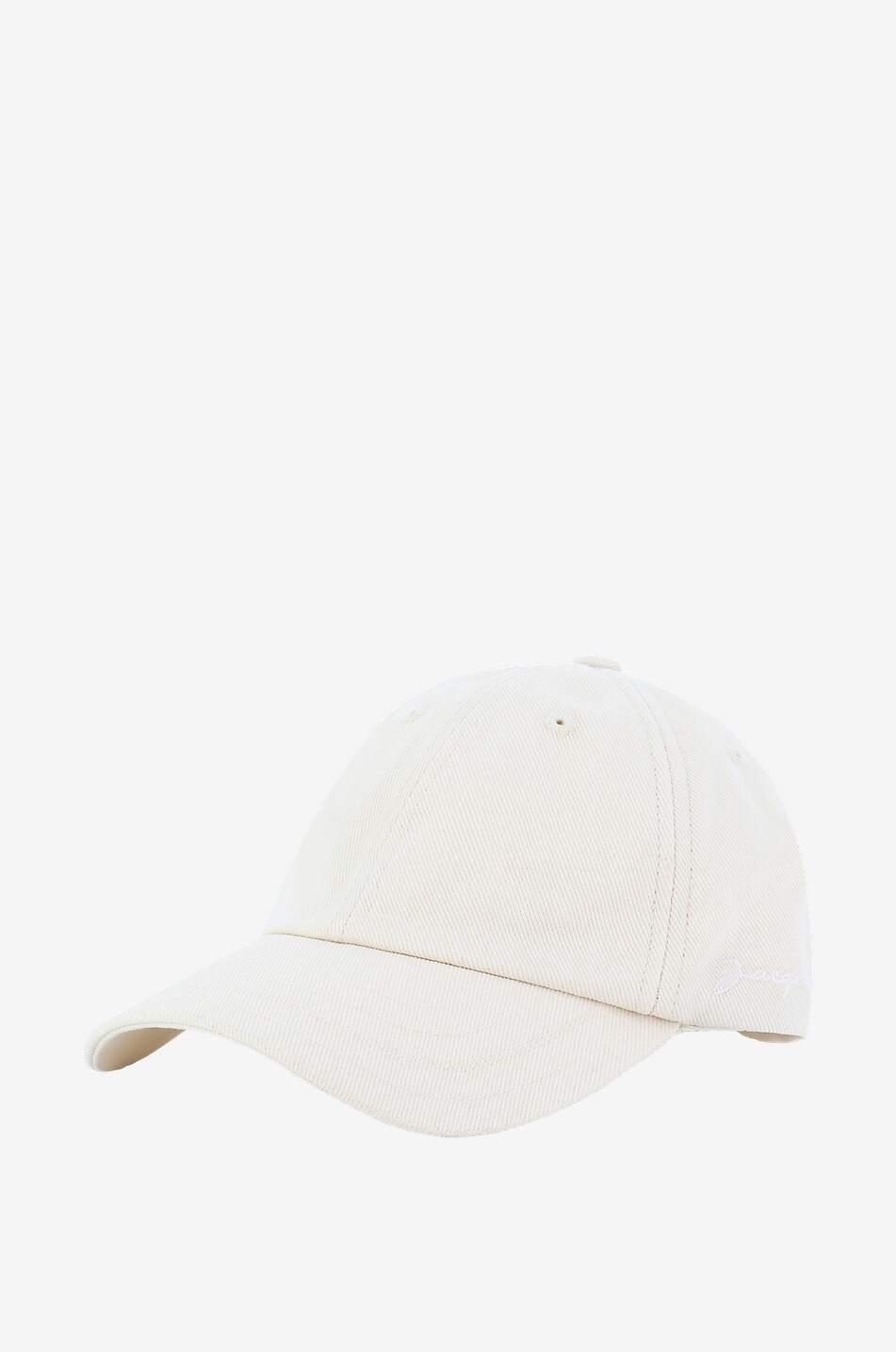 JACQUEMUS La Casquette Jacquemus cotton twill baseball cap Men EGGSHELL 2