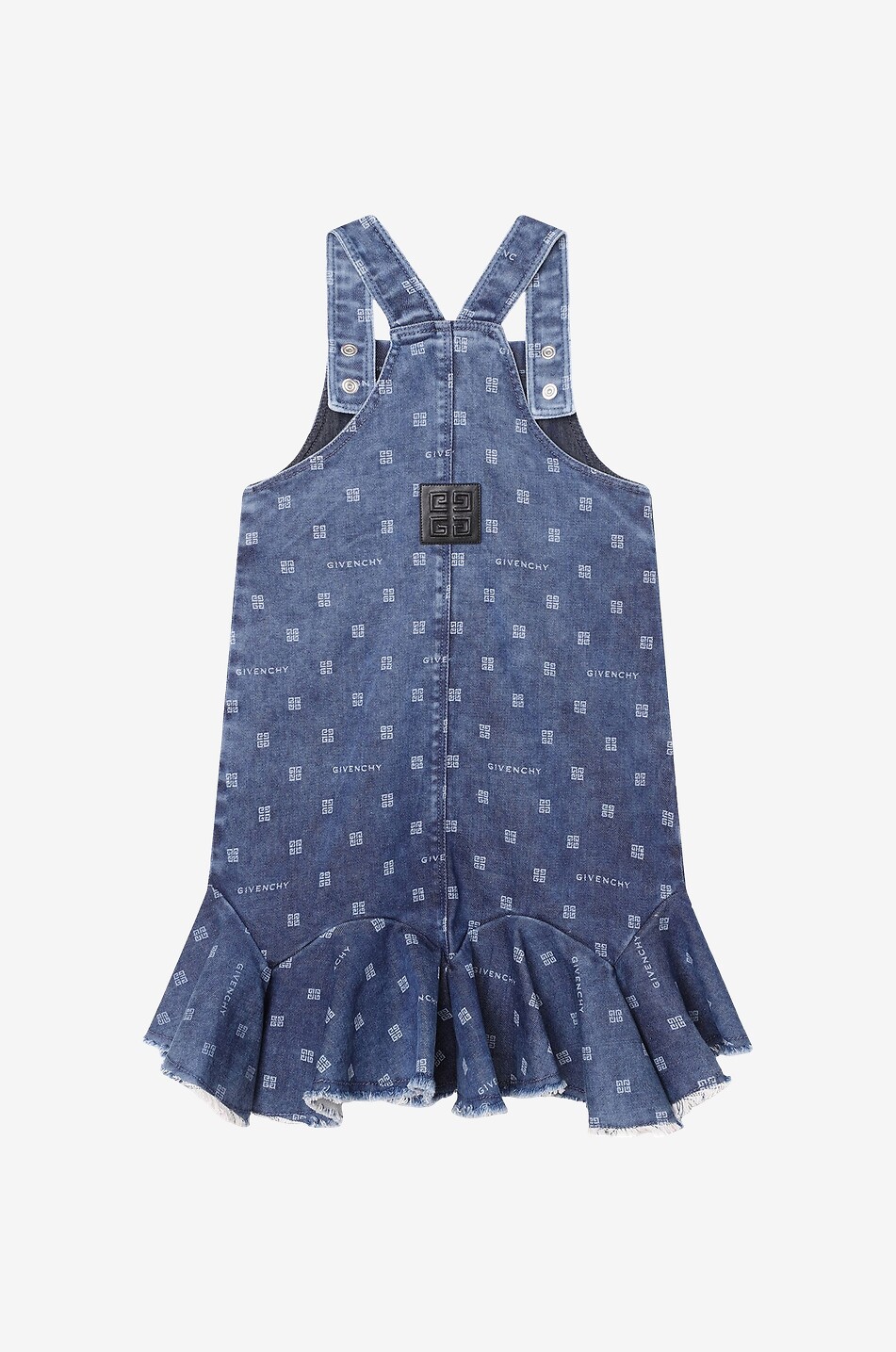 GIVENCHY Mädchen-Latzkleid aus Denim mit Print 4G Mädchen BLAU 3