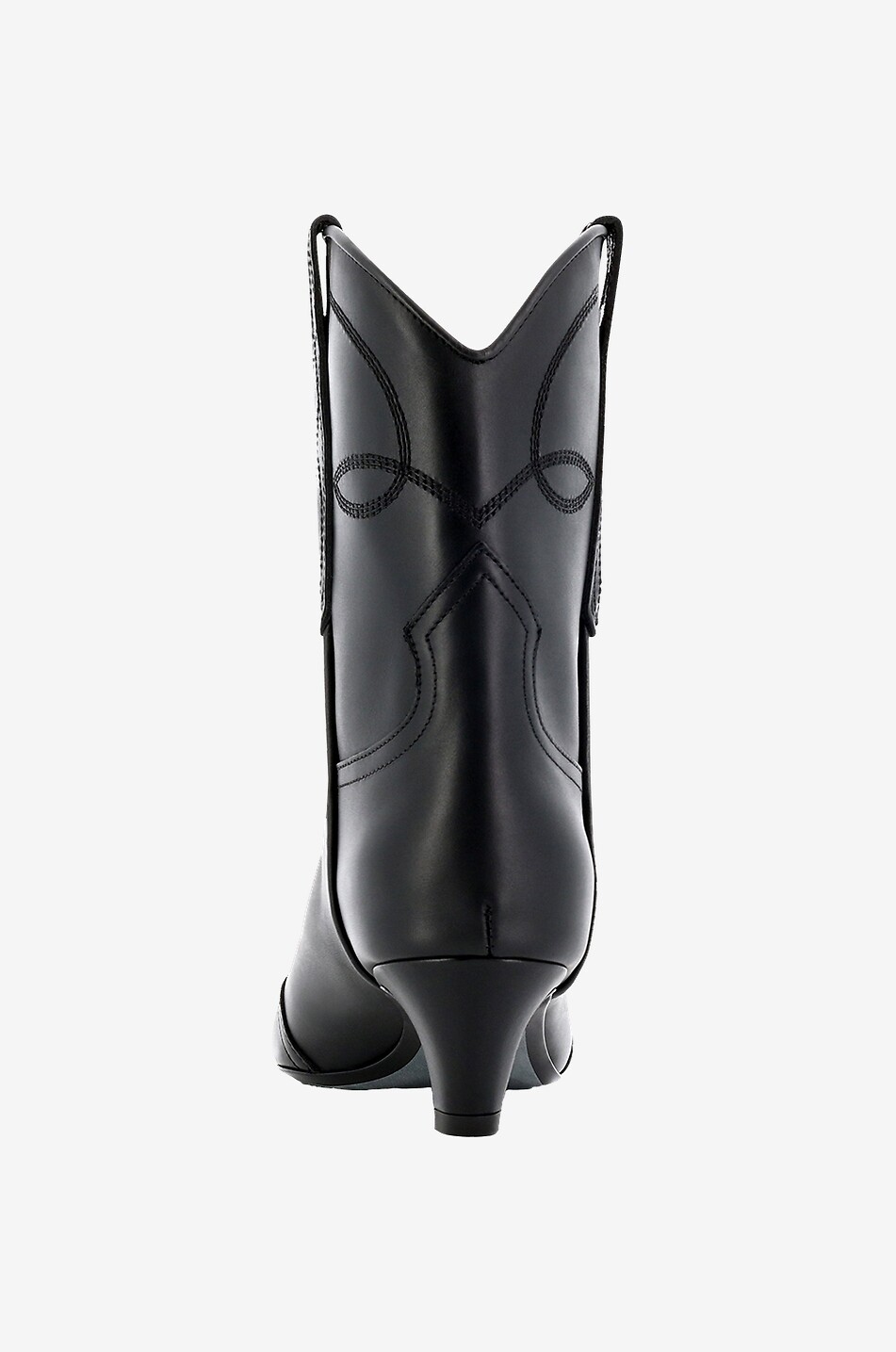 Bottines lisses brodées à talon Dallas 50