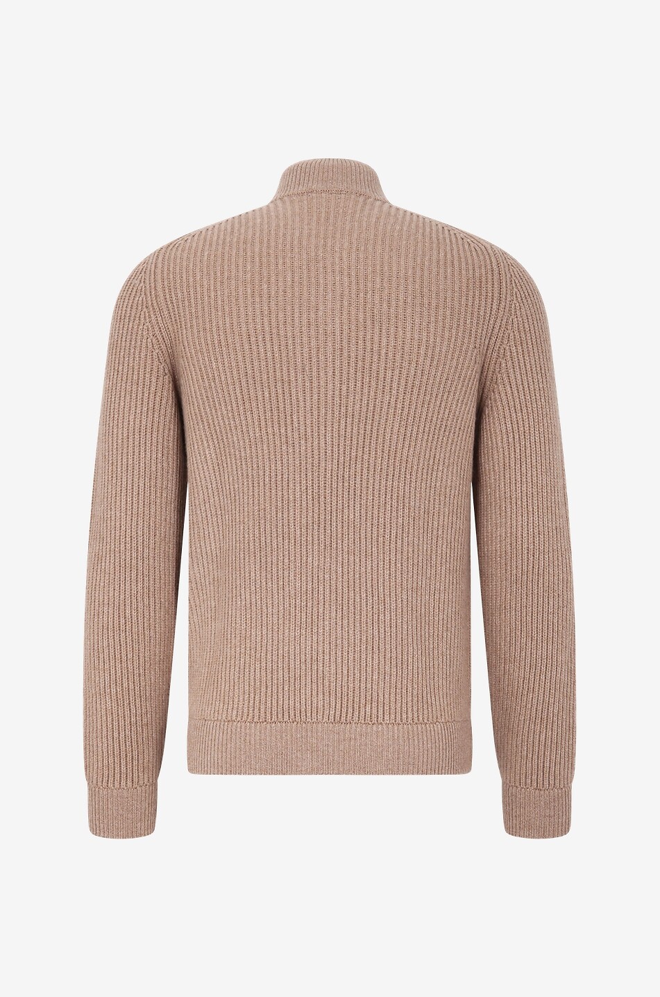 FEDELI Dicker Rippstrick-Cardigan aus Kaschmir Sand Open Herren [akeneo-beigefonce] 2