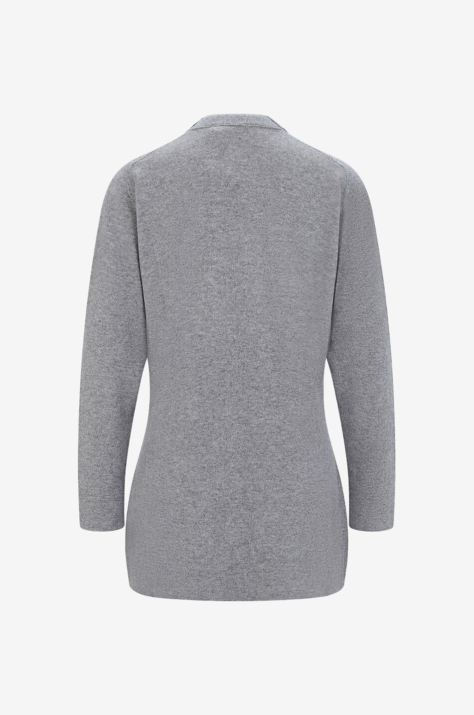 Cardigan fin long à lavallière brillante