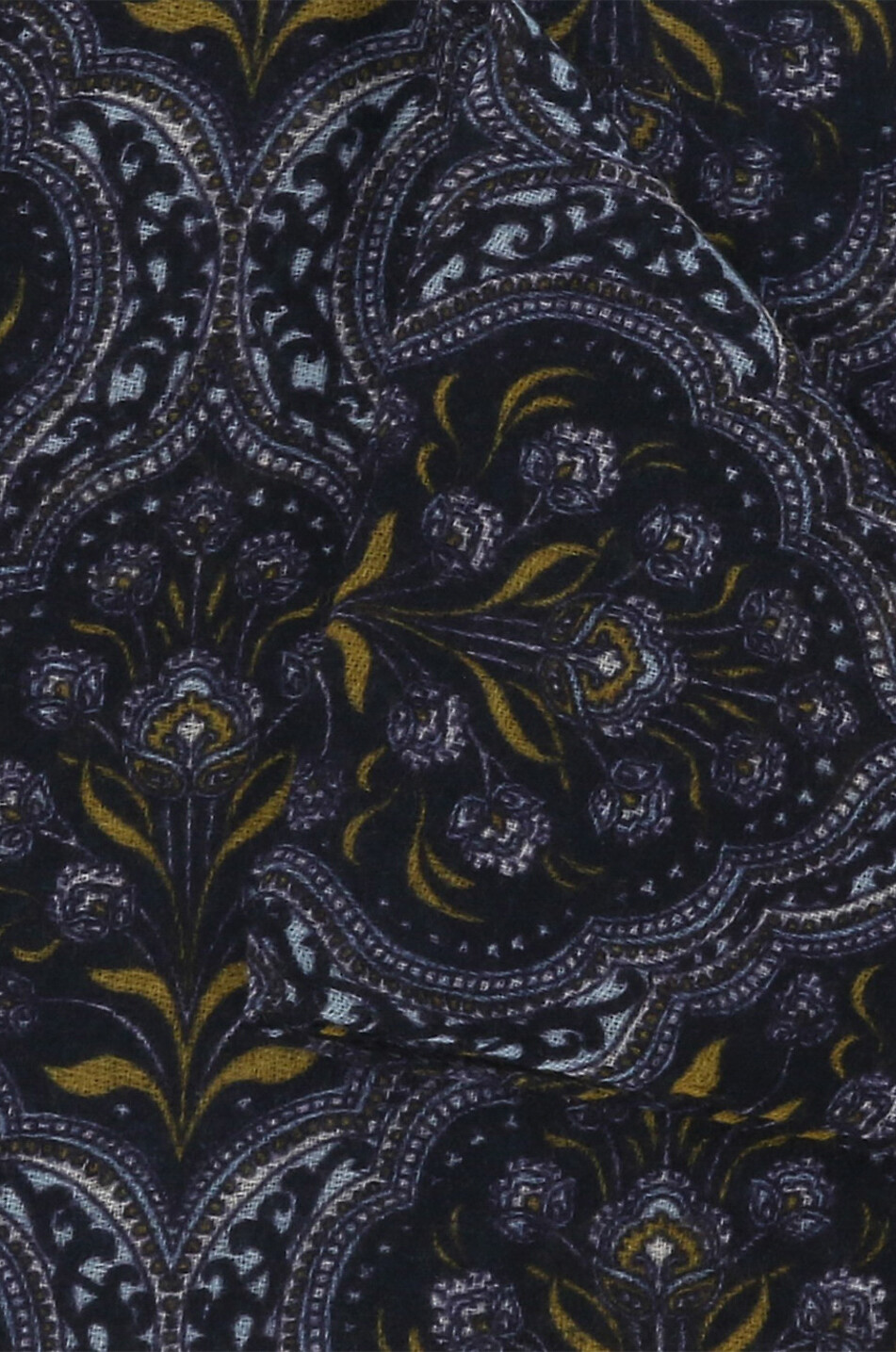 KITON Webschal aus Kaschmir mit floralem Paisley-Muster Herren BLAU 2