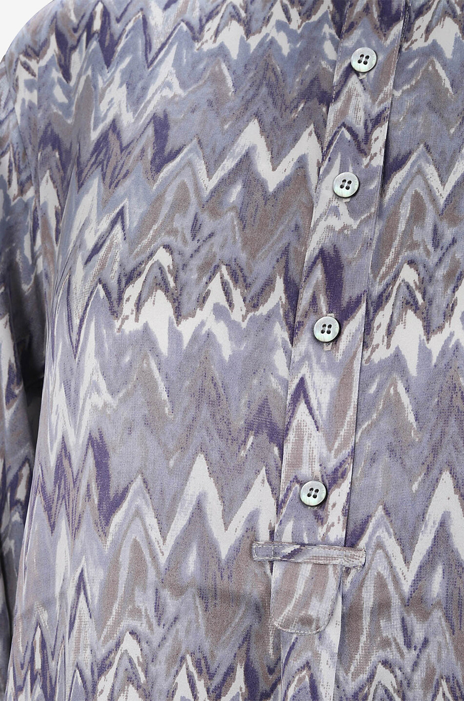 HEMISPHERE Ferosa zigzag patterned satin tunic dress Women MULTI COLOURED 3