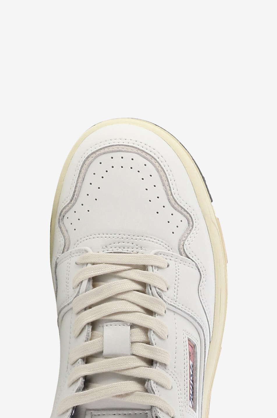 CLC multi-material sneakers with touches of ochre