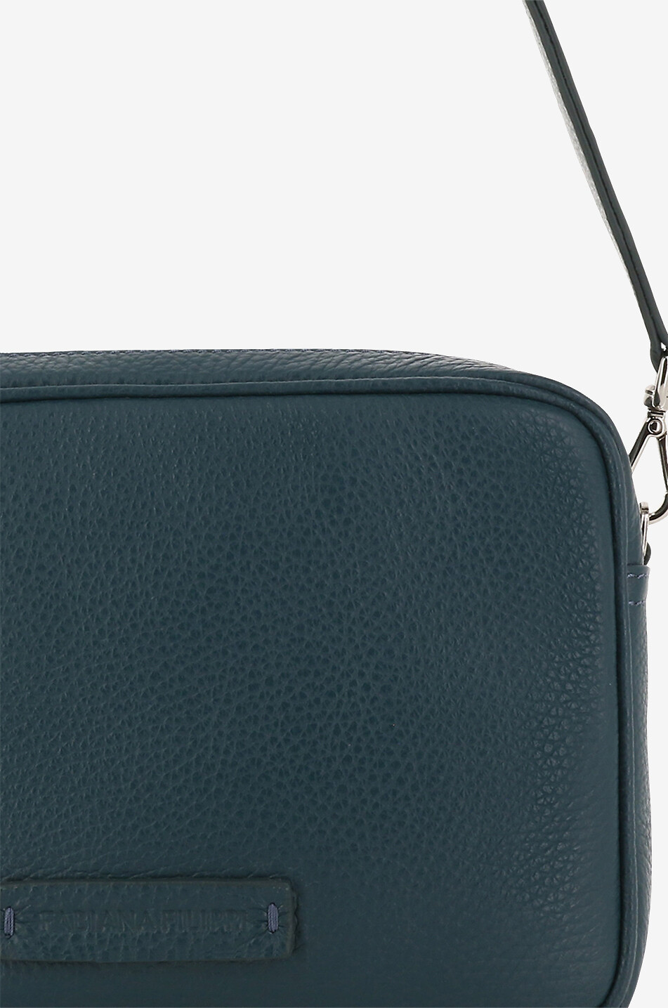 FABIANA FILIPPI Wandelbare Tasche aus genarbtem Leder Damen BLAU 3