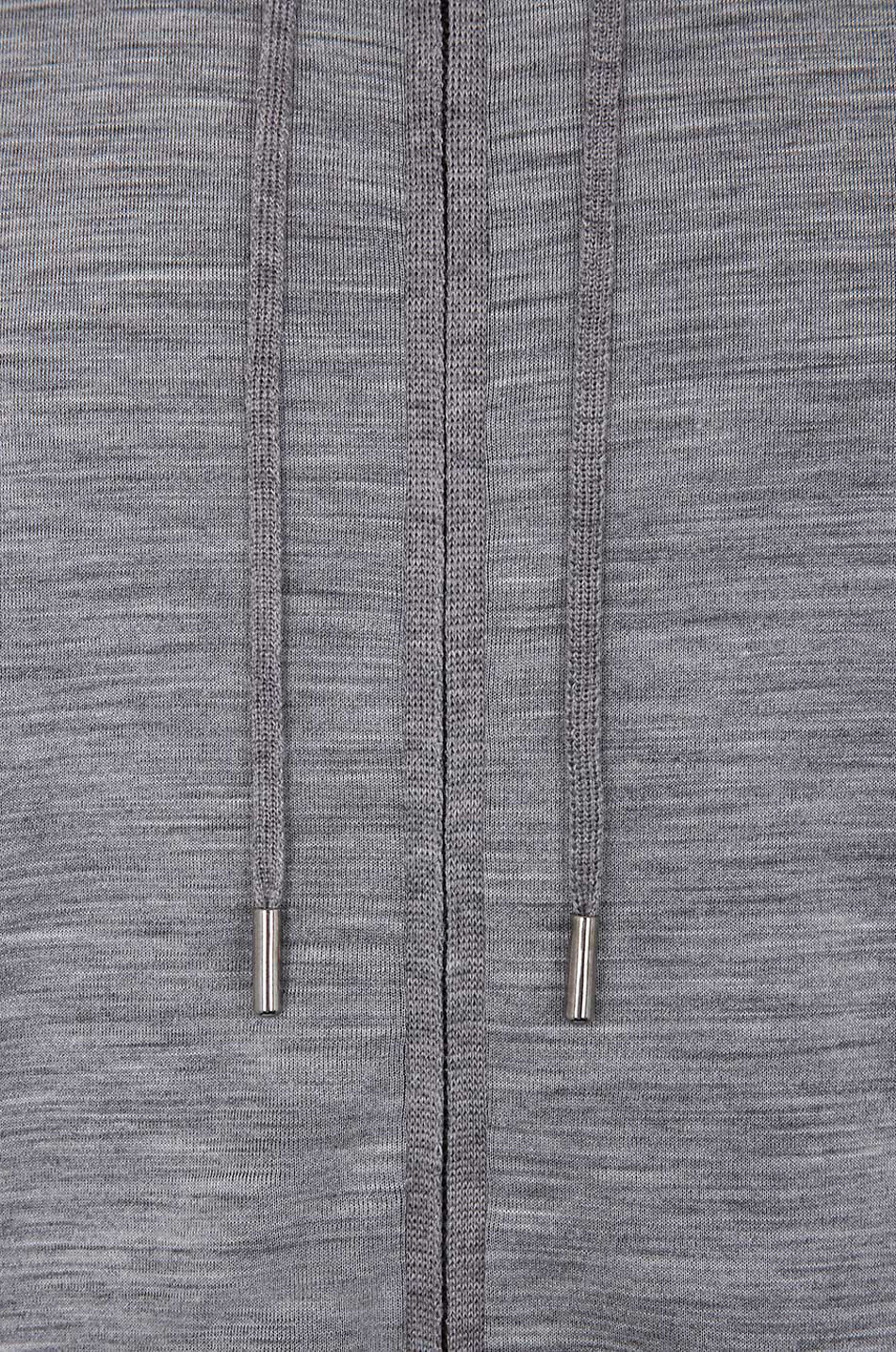 MAURIZIO BALDASSARI Kapuzensweatjacke aus Wolljersey Herren MITTELGRAU 3