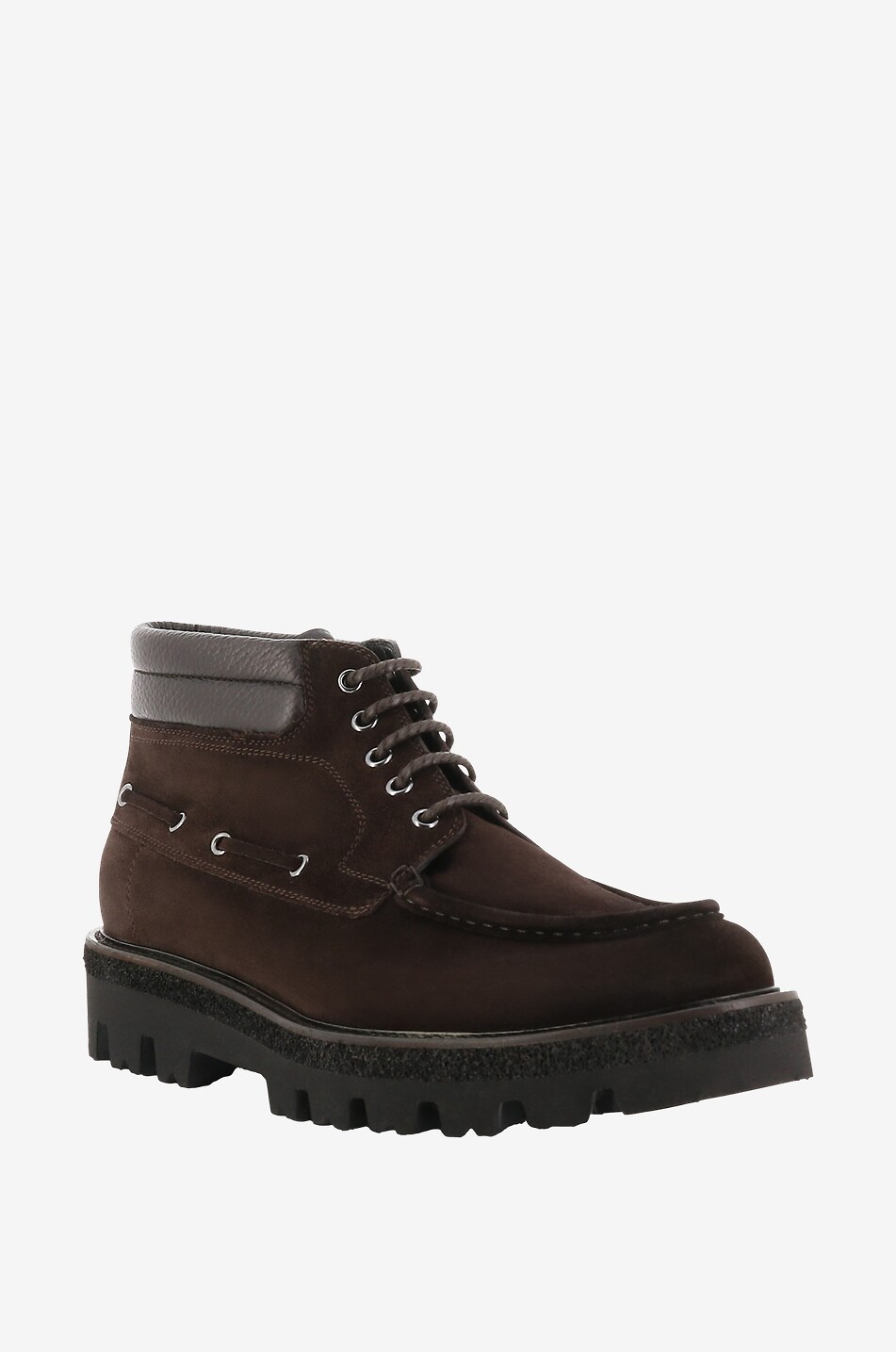 Suede lace-up boots