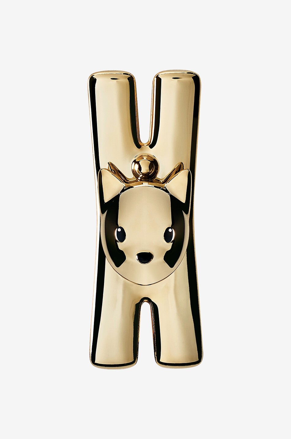 ALESSI Hundeförmiger Magnetclip MMI32C Lampo Haus GOLDEN 1