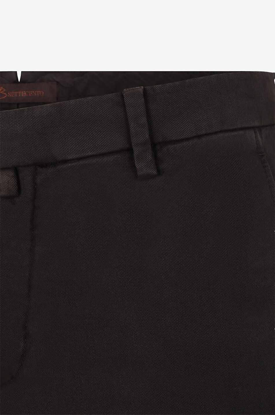 Cotton blend chino trousers