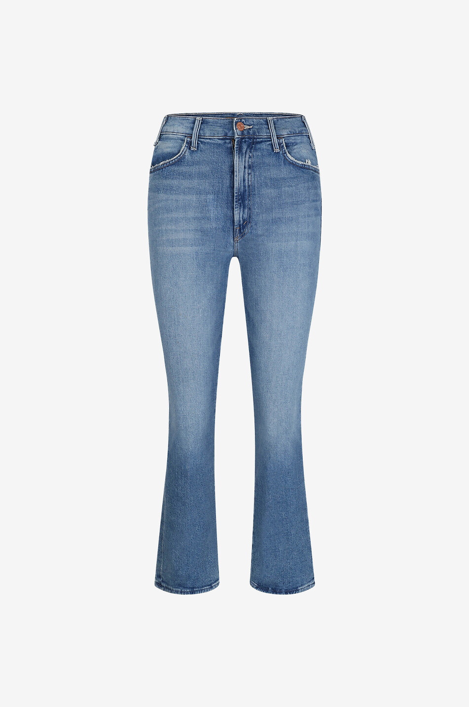 MOTHER The Hustler cotton bootcut jeans Women LIGHT BLUE 1