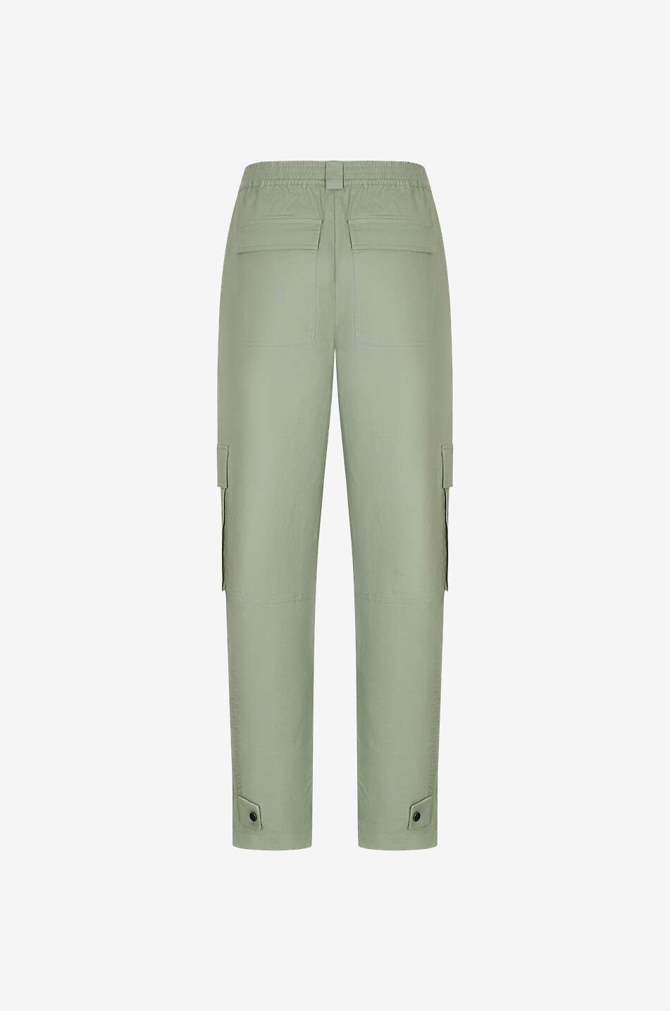 SIMKHAI Pantalon cargo taille haute en toile Lionelle Femme VERT 2