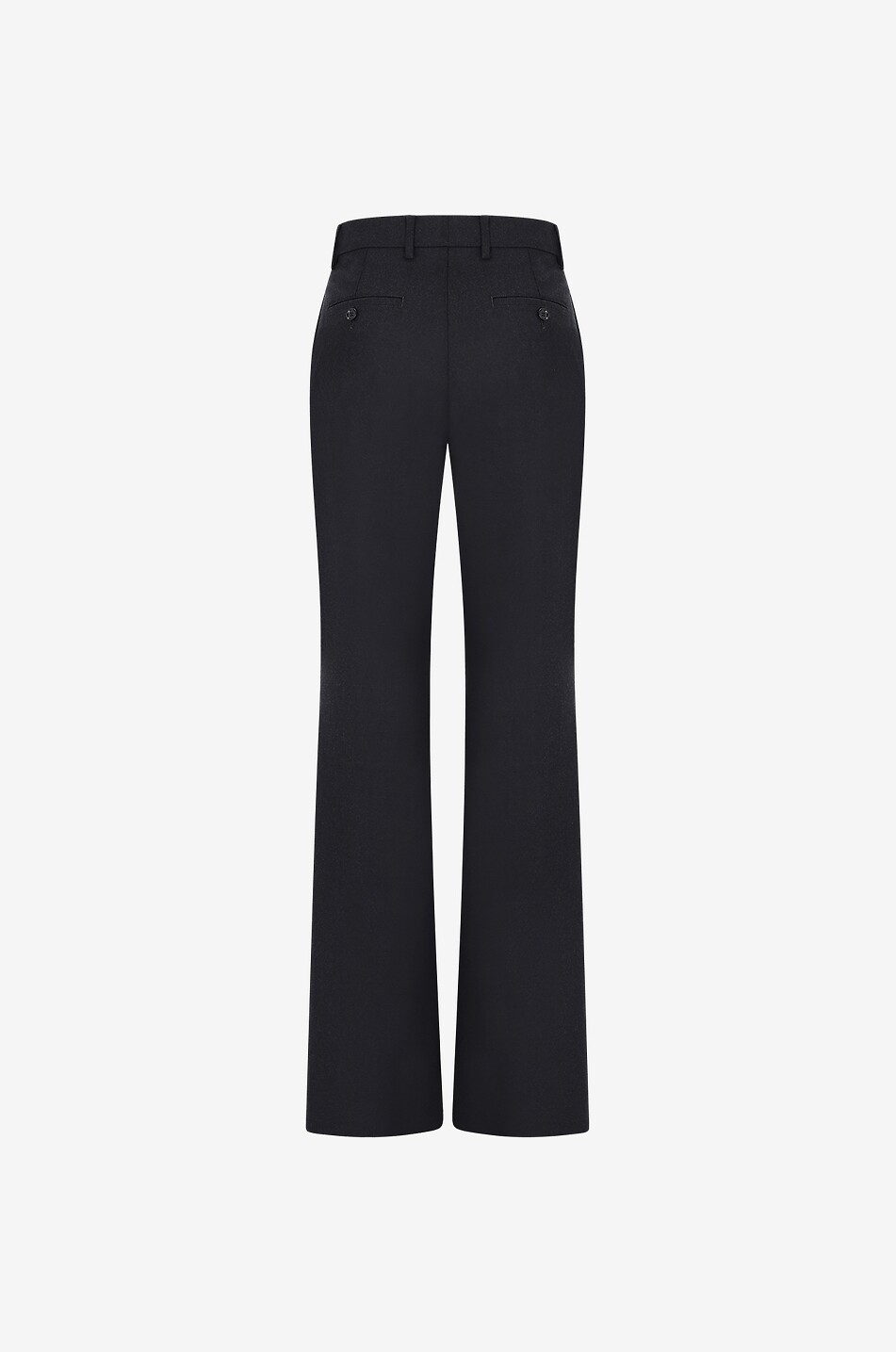 Ausgestellte Flanellhose mit hohem Bund