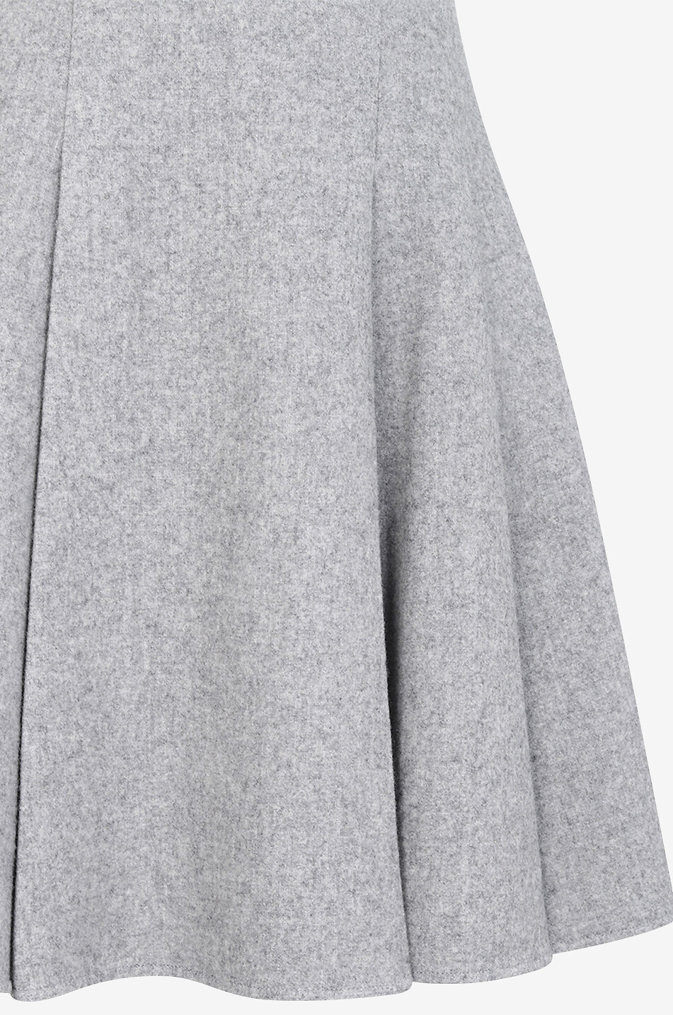ERMANNO SCERVINO Ausgestelltes kurzes ärmelloses Filzkleid Damen GRAU 3