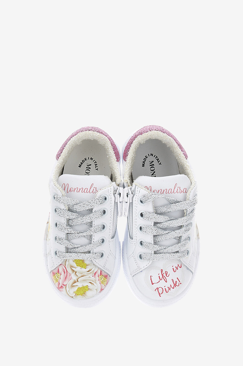 Baskets basses fille imprimées Anémones