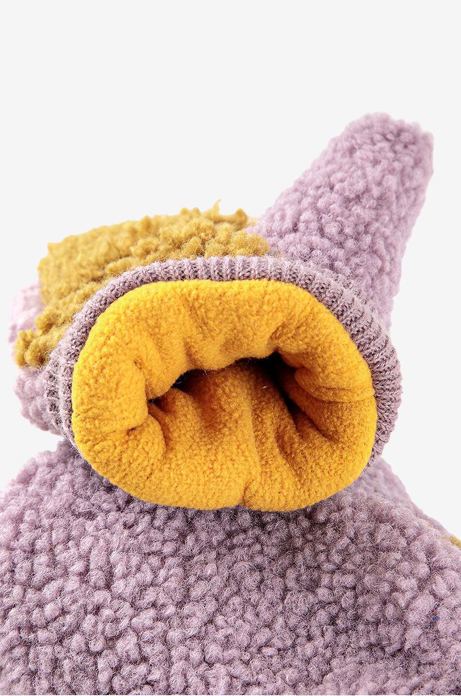 BOBO CHOSES Color Block children's plush mittens Girl LIGHT PURPLE 4