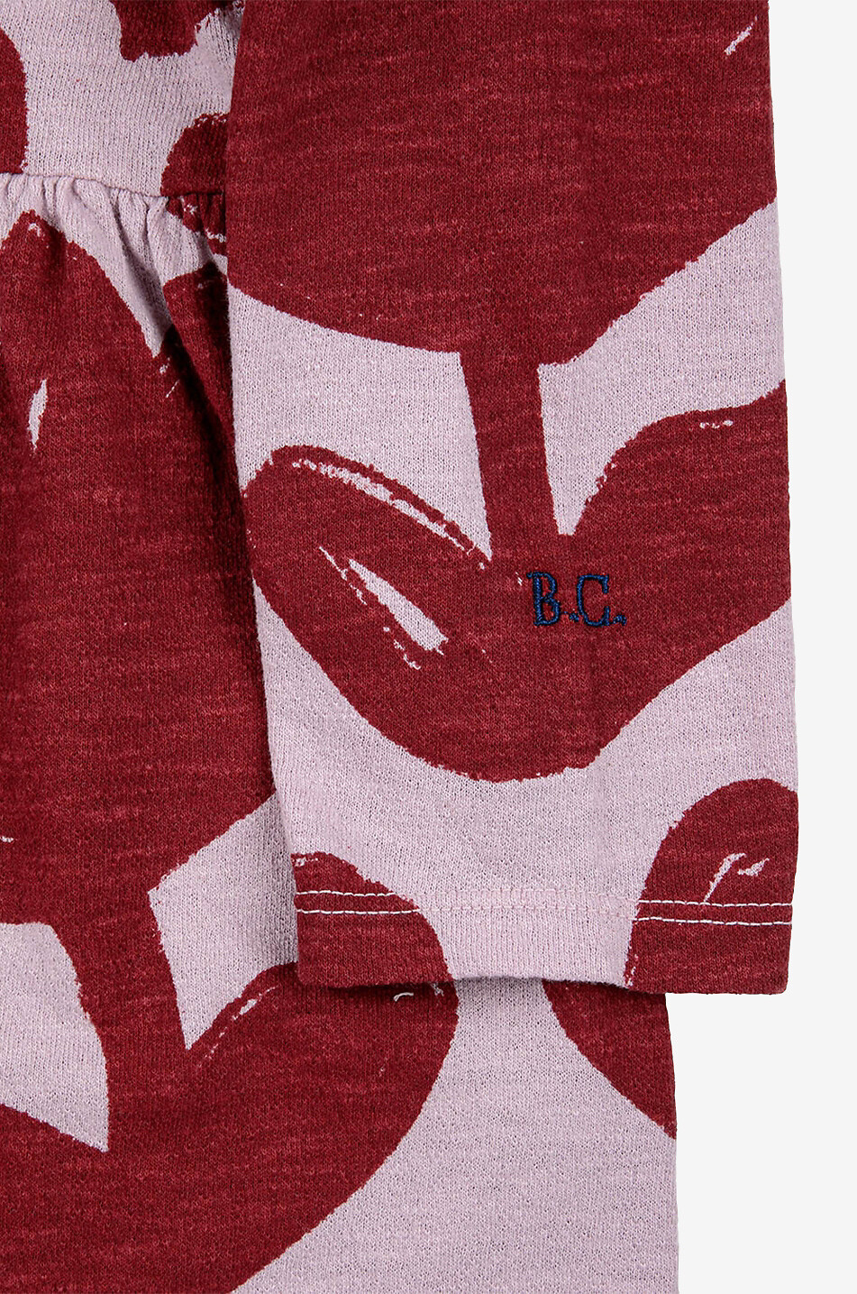 Robe fille en jersey à volants Retro Flowers