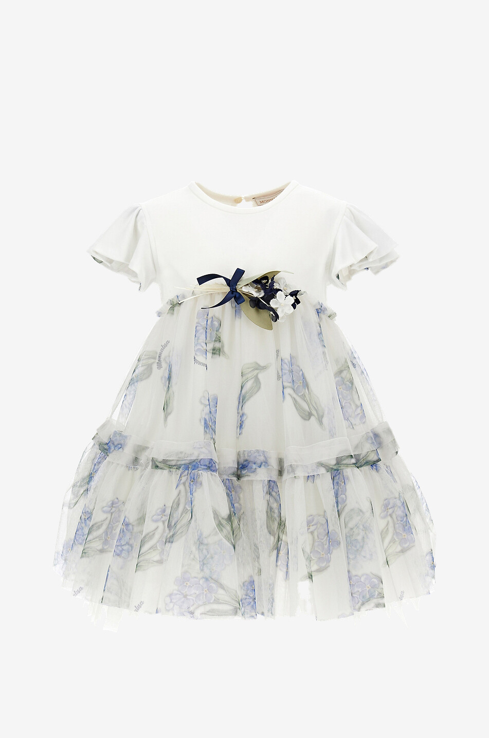 Mädchen-Jersey- und Tüllkleid Ballerina Fiori