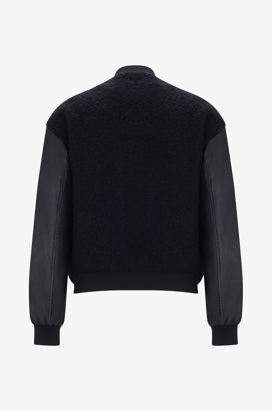 DOLCE & GABBANA College-Jacke aus Bouclé-Wolle Herren SCHWARZ 2