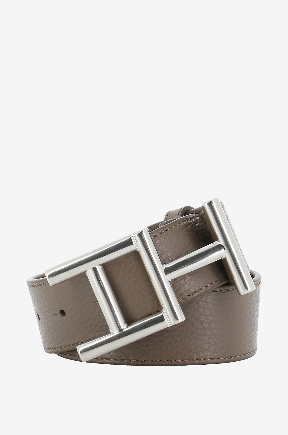 Monogram buckle classic leather belt - 35 mm