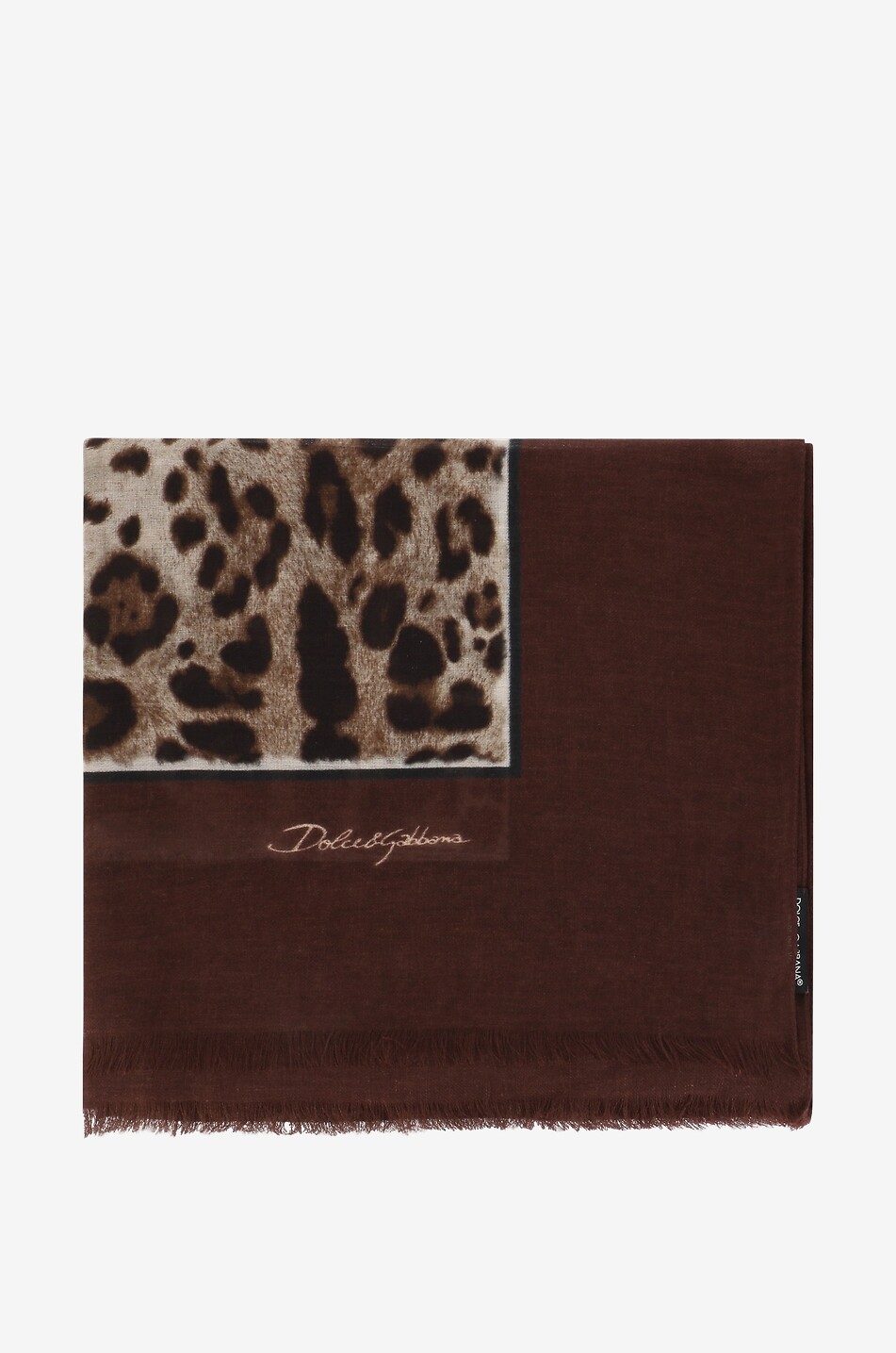 DOLCE & GABBANA Kim x D&G leopard printed fine scarf Women MULTI COLOURED 1 1