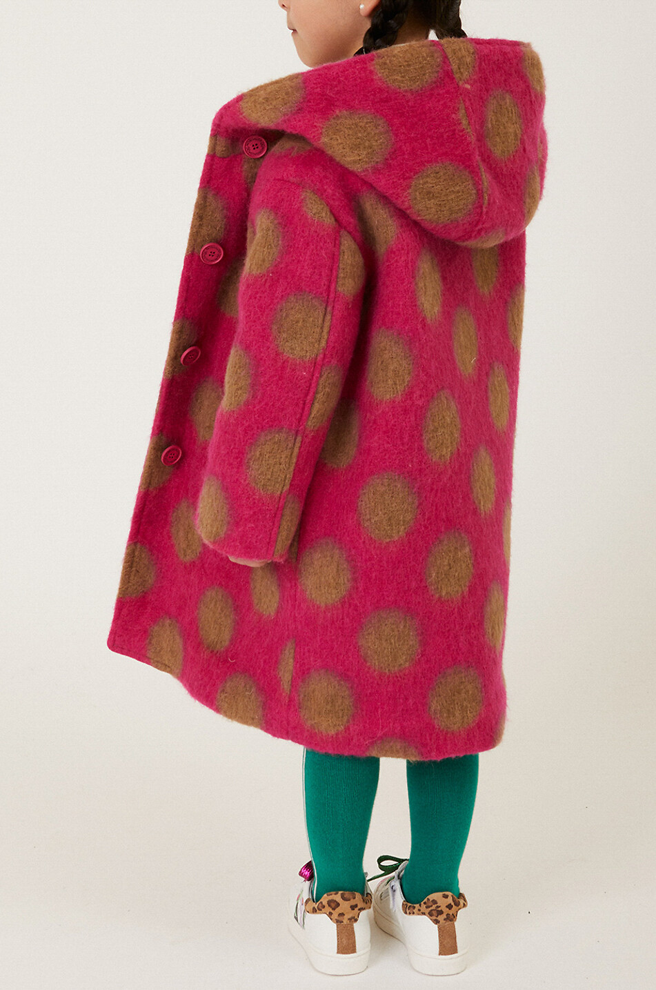 MONNALISA Manteau à capuche fille motif pois Fille ROSE 4