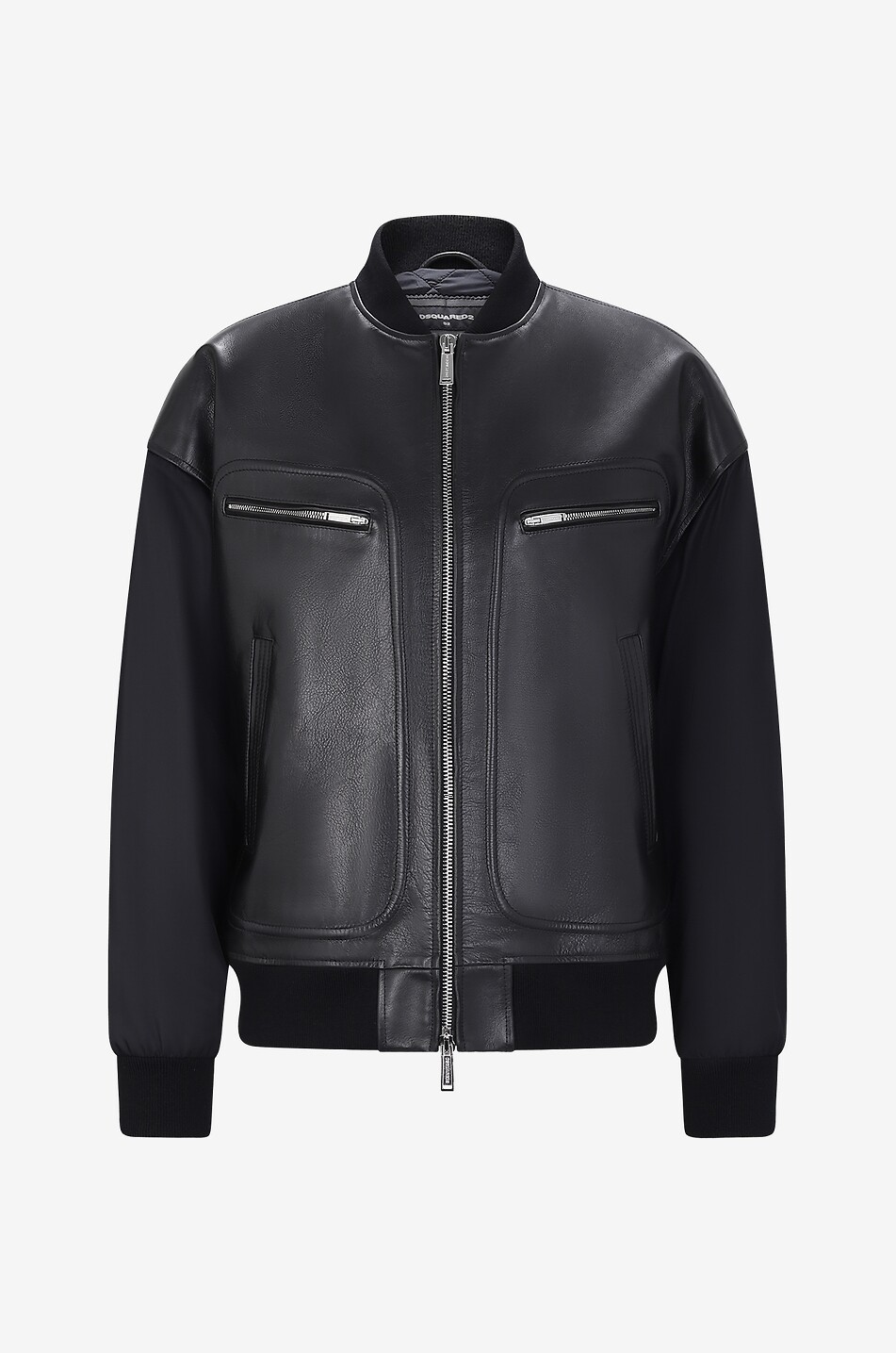 DSQUARED2 Bomber bi-matière Western Aviator Homme NOIR 1
