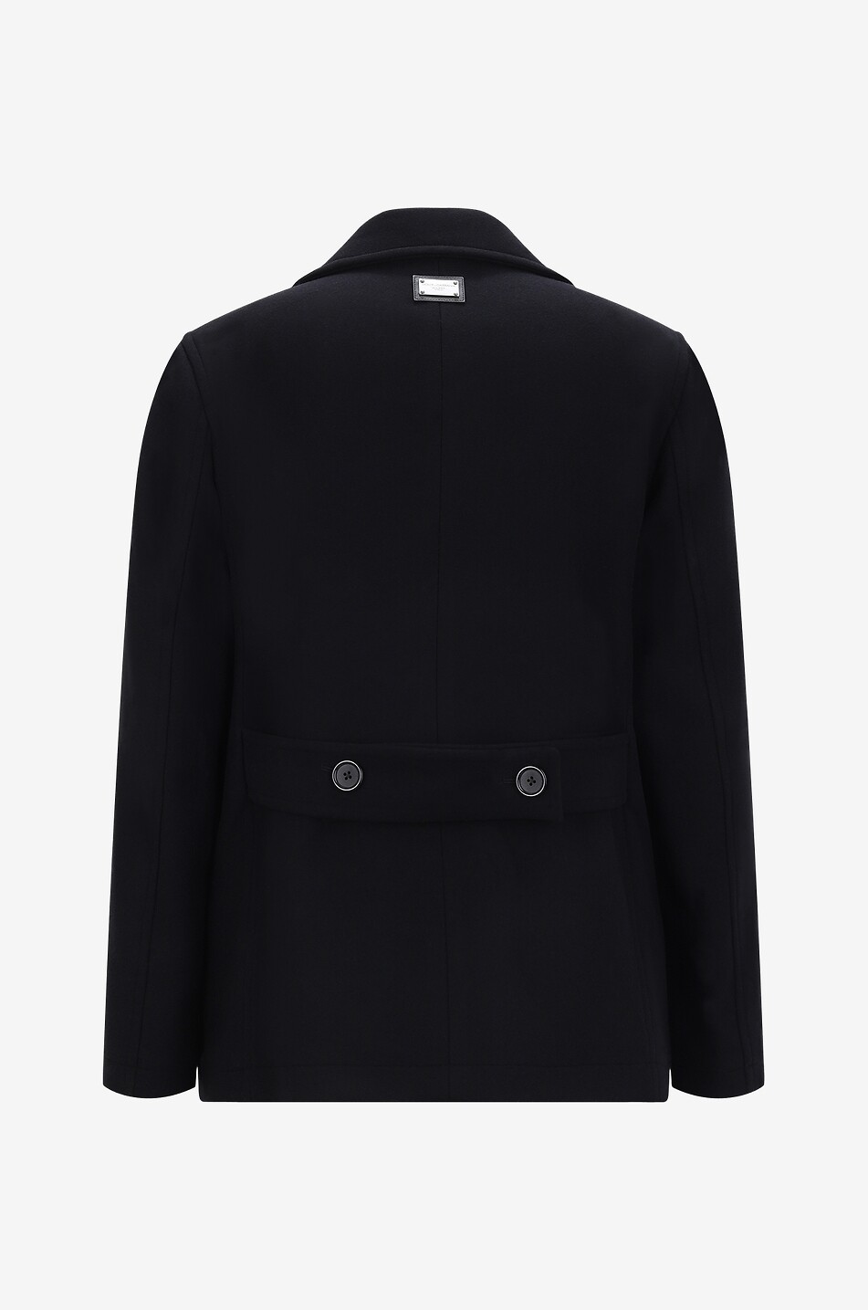 DOLCE & GABBANA Zweireihige Cabanjacke mit Logoplättchen Herren SCHWARZ 2