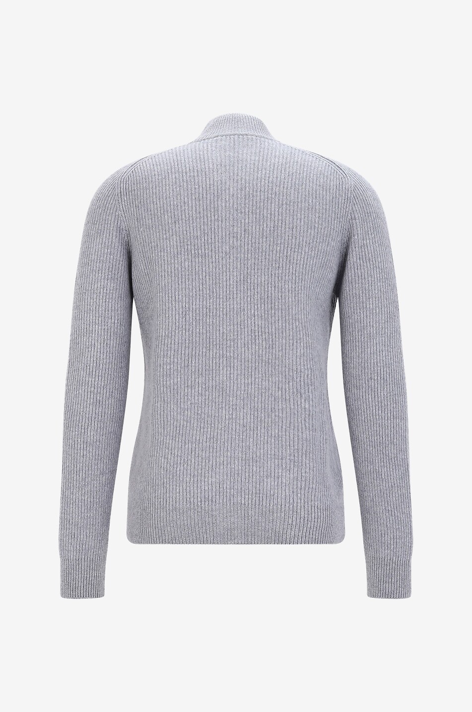 GRAN SASSO Full-zip cashmere cardigan Men LIGHT GREY 2