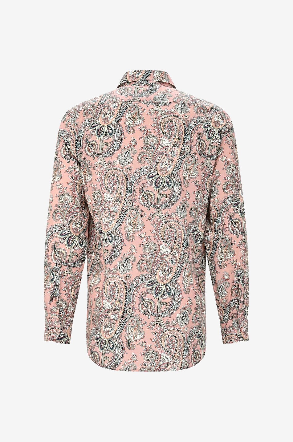 ETRO Paisley printed cotton shirt with button-down collar Men MEDIUM PINK 2