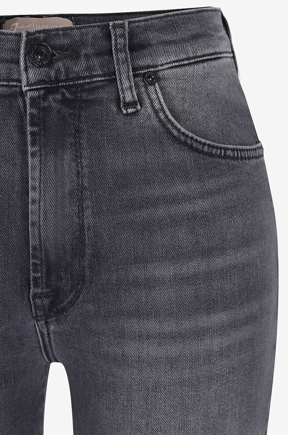 7 FOR ALL MANKIND Jeans mit geradem Bein aus Baumwolle Malia Damen SCHWARZ 3