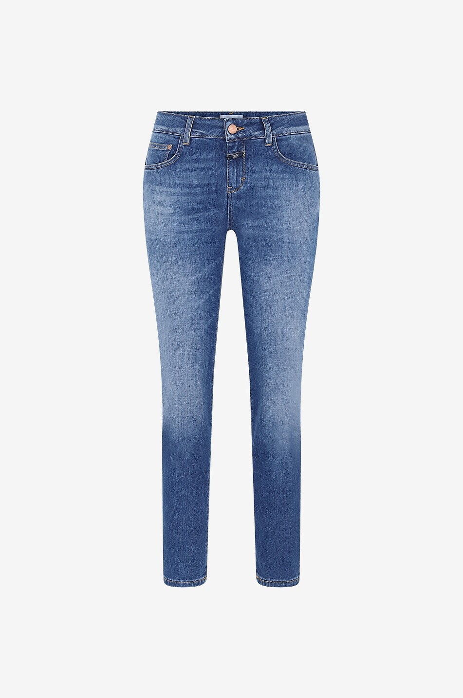 Jean slim en coton biologique délavé Baker