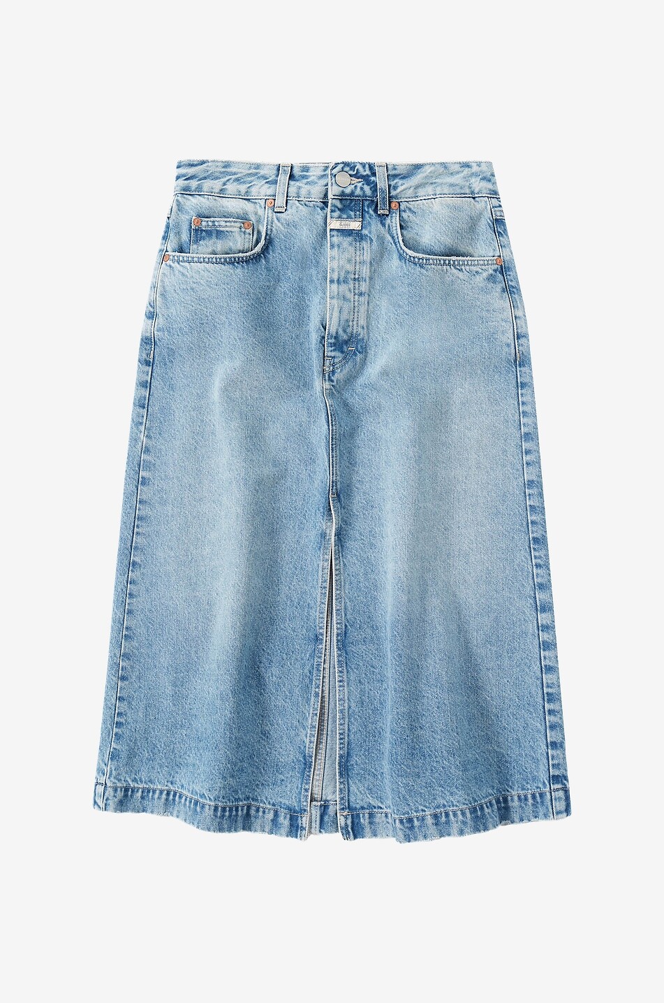 CLOSED Jupe midi taille basse en denim Femme BLEU 1