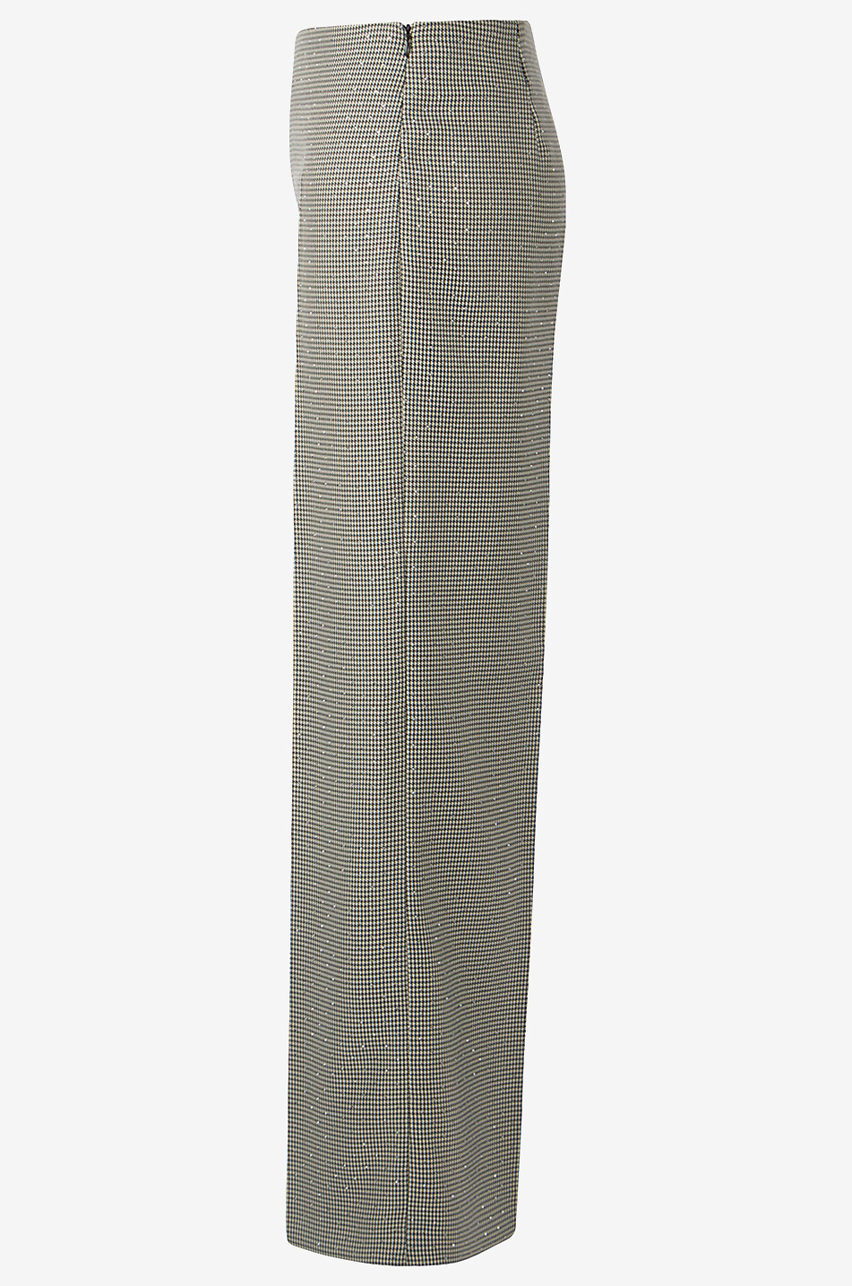 Pantalon large pied-de-poule à cristaux Meghan