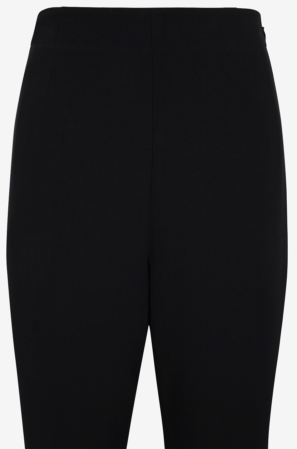 Stretch cady high-rise wide-leg trousers