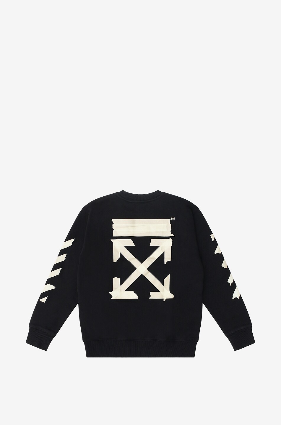 OFF WHITE Paper Tape Arrow boy's crewneck sweatshirt Boy BLACK 2