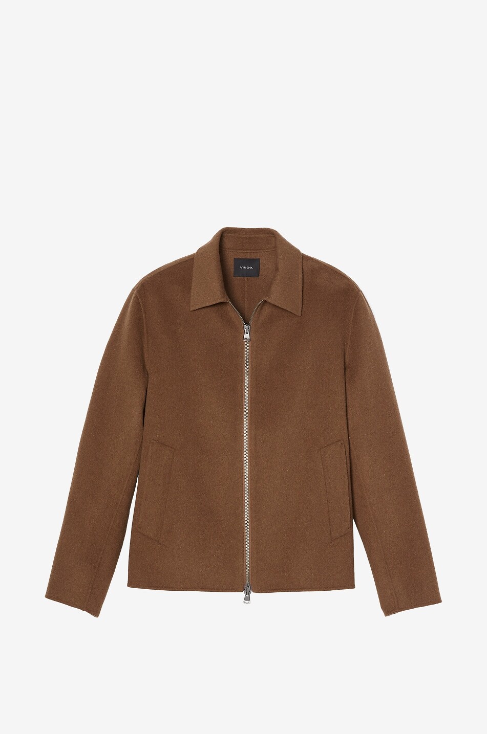 Jacke mit Reissverschluss aus recycelter Wolle