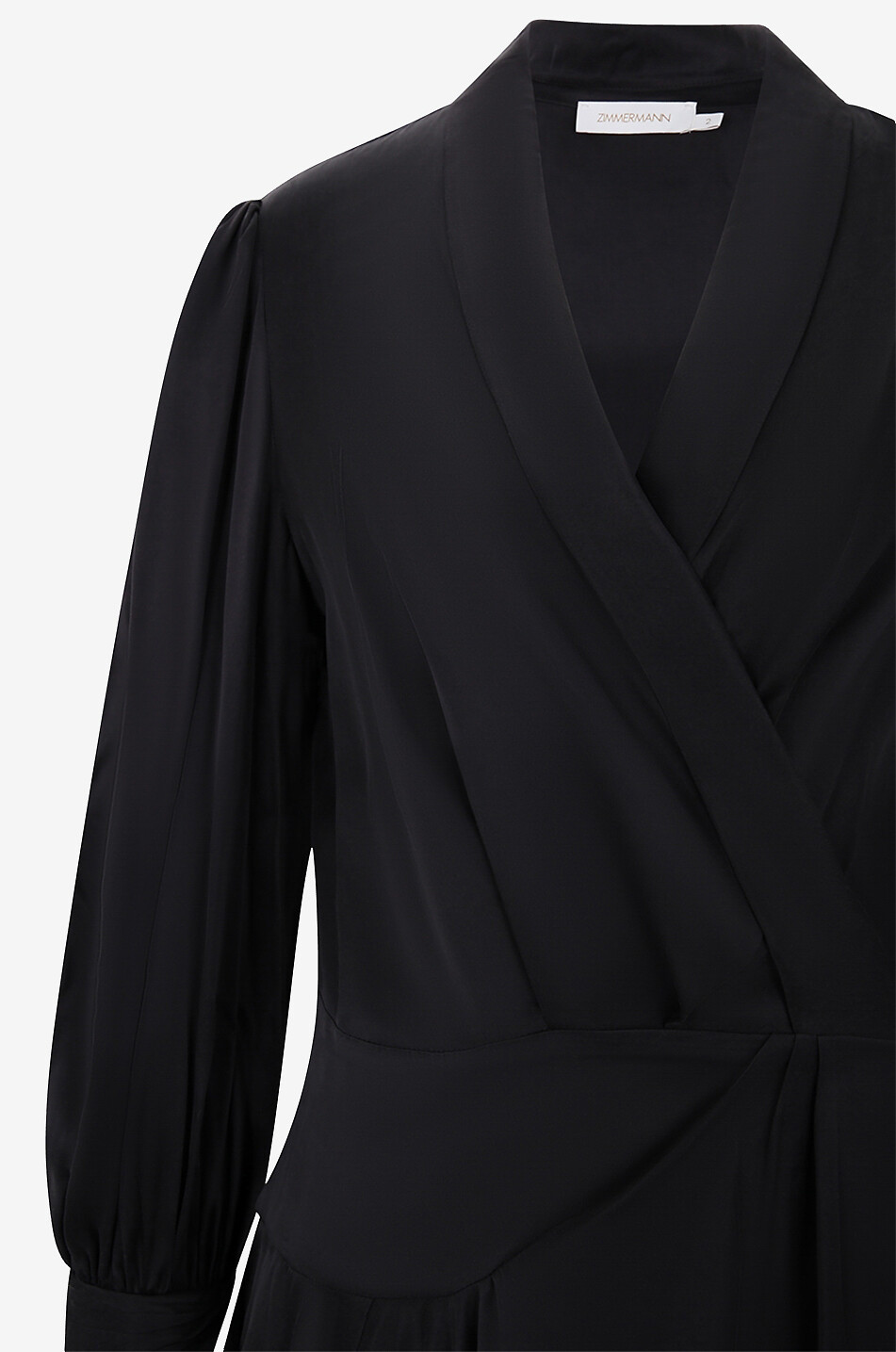 Mini robe portefeuille en soie