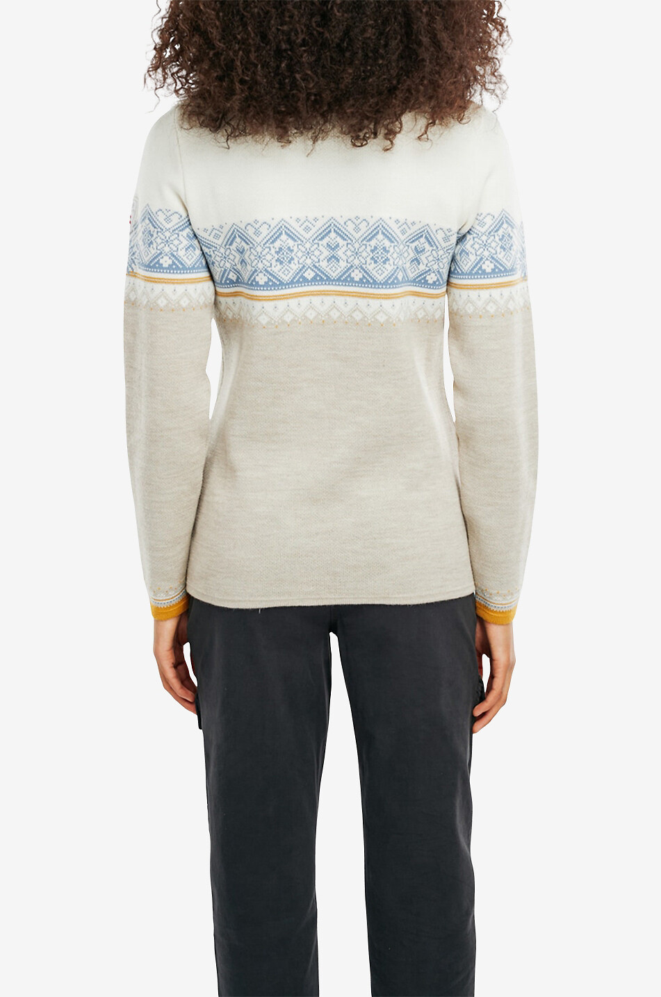 DALE OF NORWAY Moritz jacquard merino wool jumper Women EGGSHELL 6