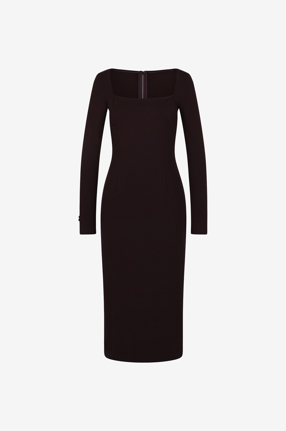 Midikleid aus Jersey mit herzförmigem Ausschnitt