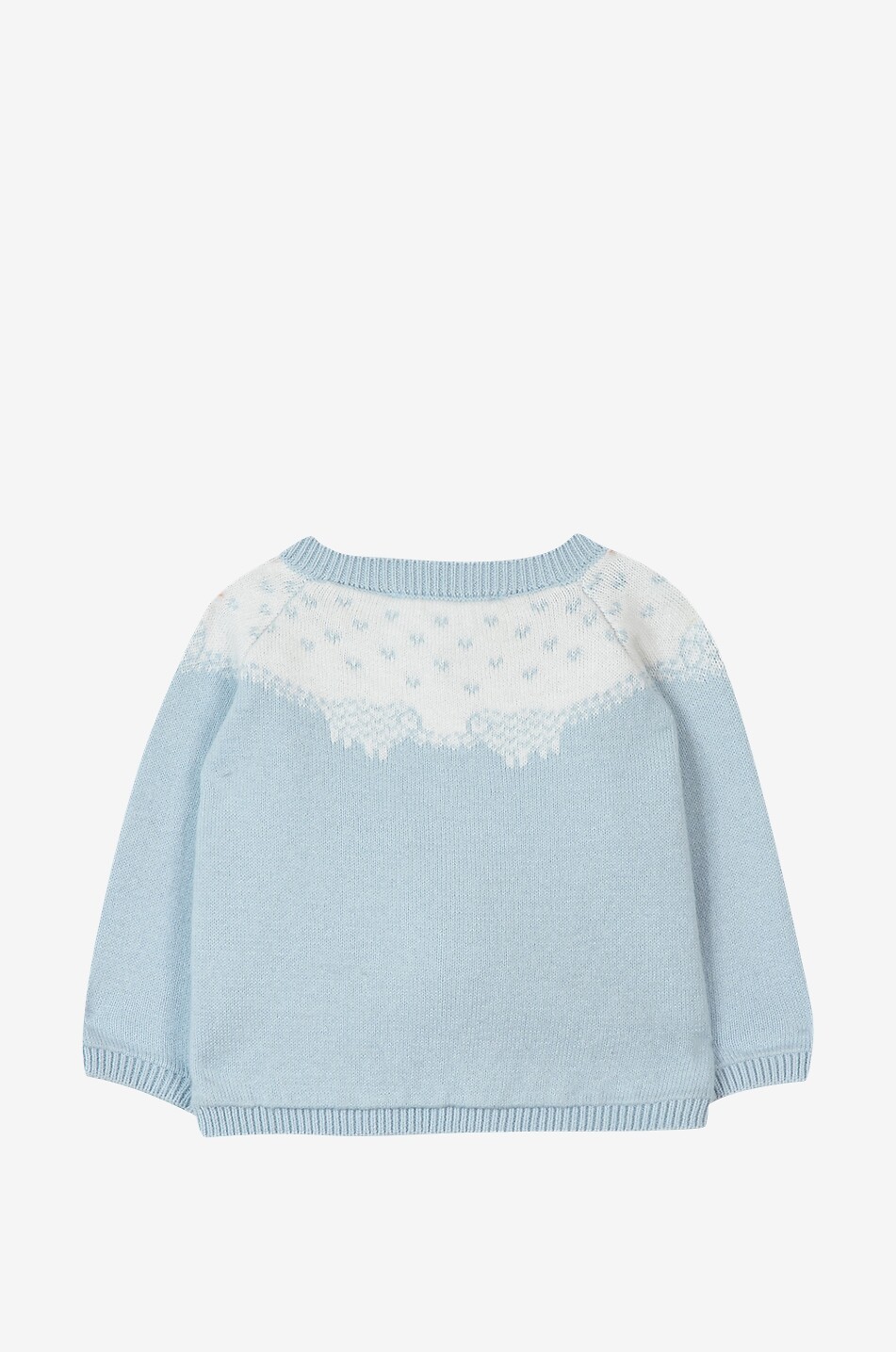 TARTINE ET CHOCOLAT Sheep jacquard baby cardigan Baby BLUE 2